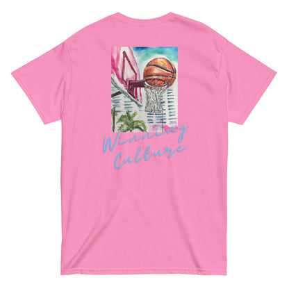 T-shirt “Winning Culture” Brodé - Rose