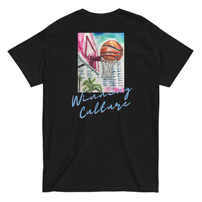 “Winning Culture” Embroidered T-shirt - Black
