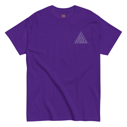 “Job's Not Finished” Embroidered T-shirt - Purple
