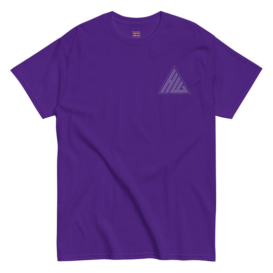 “Job's Not Finished” Embroidered T-shirt - Purple